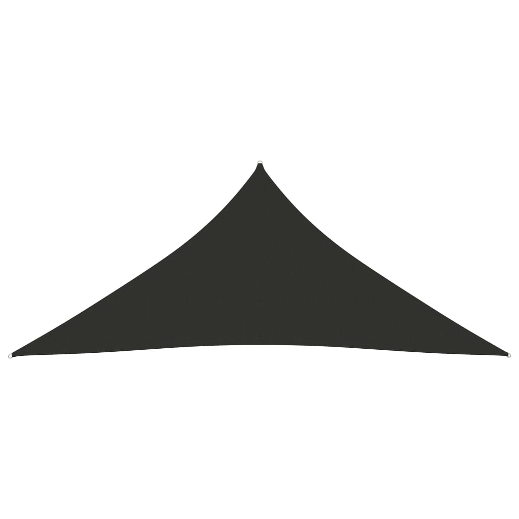 Para-sol estilo vela tecido oxford triangular 5x7x7 m antracite