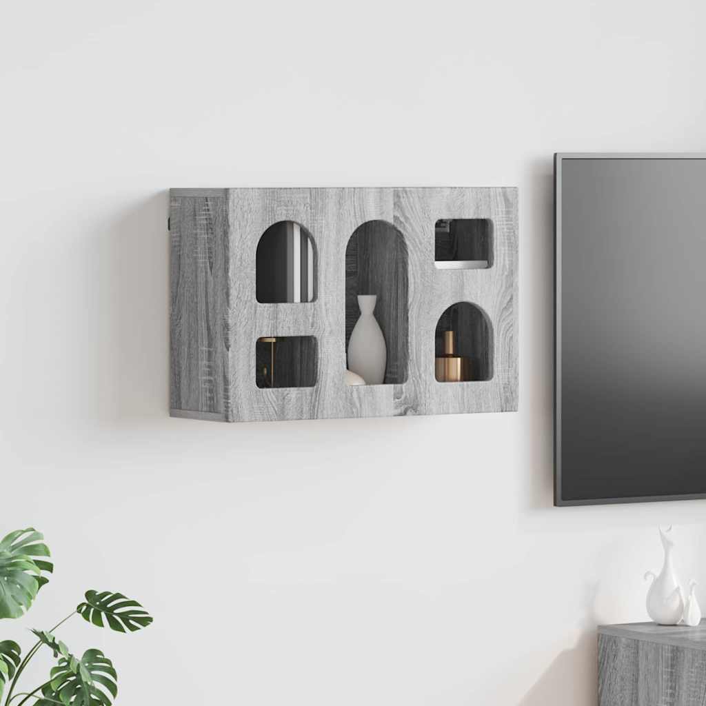 Armário suspenso elst sonoma cinzento 60 x 20 x 40 cm