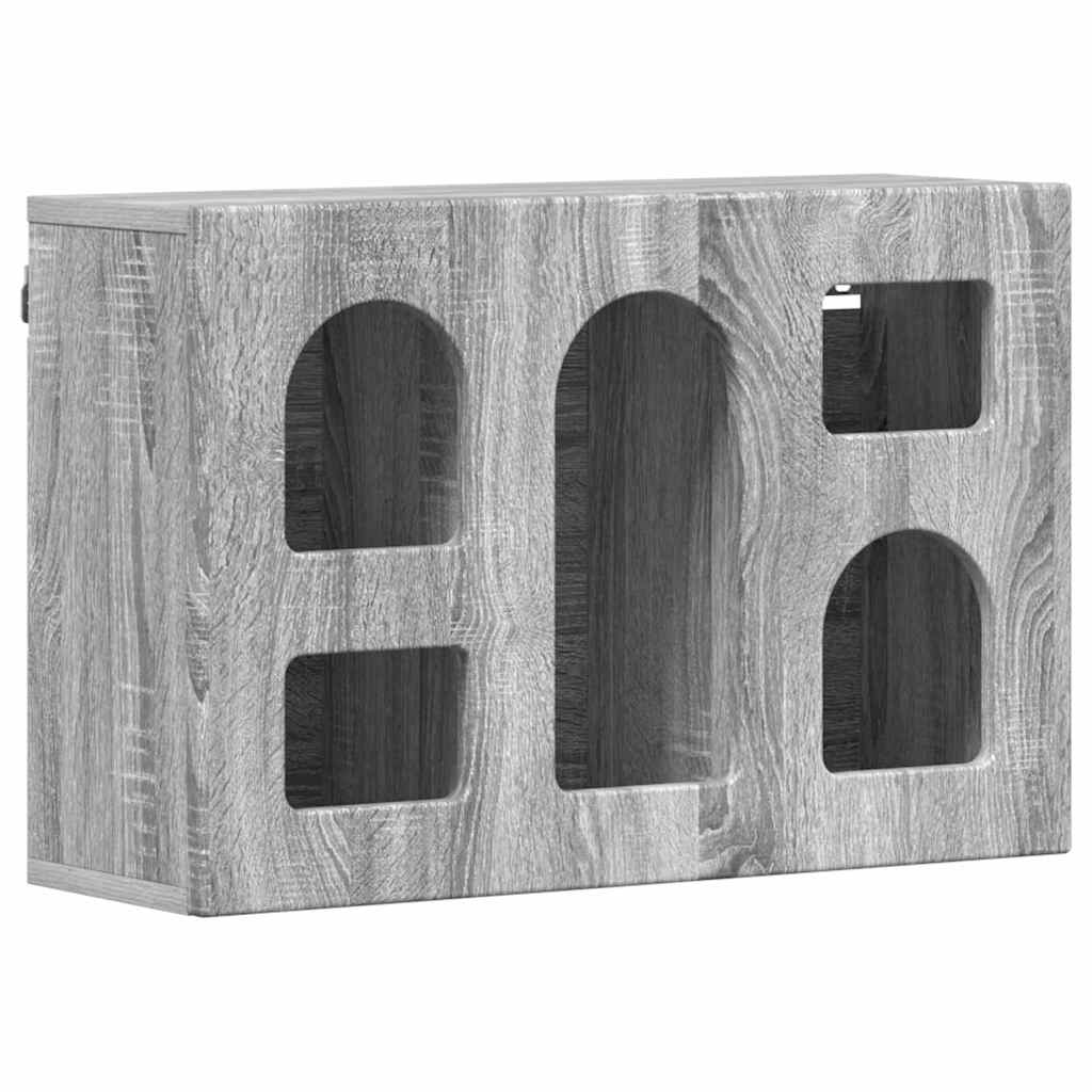 Armário suspenso elst sonoma cinzento 60 x 20 x 40 cm