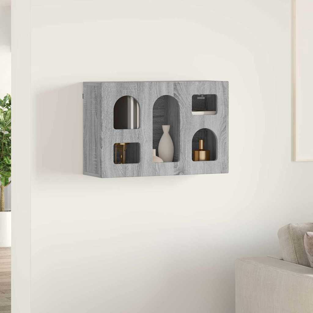 Armário suspenso elst sonoma cinzento 60 x 20 x 40 cm