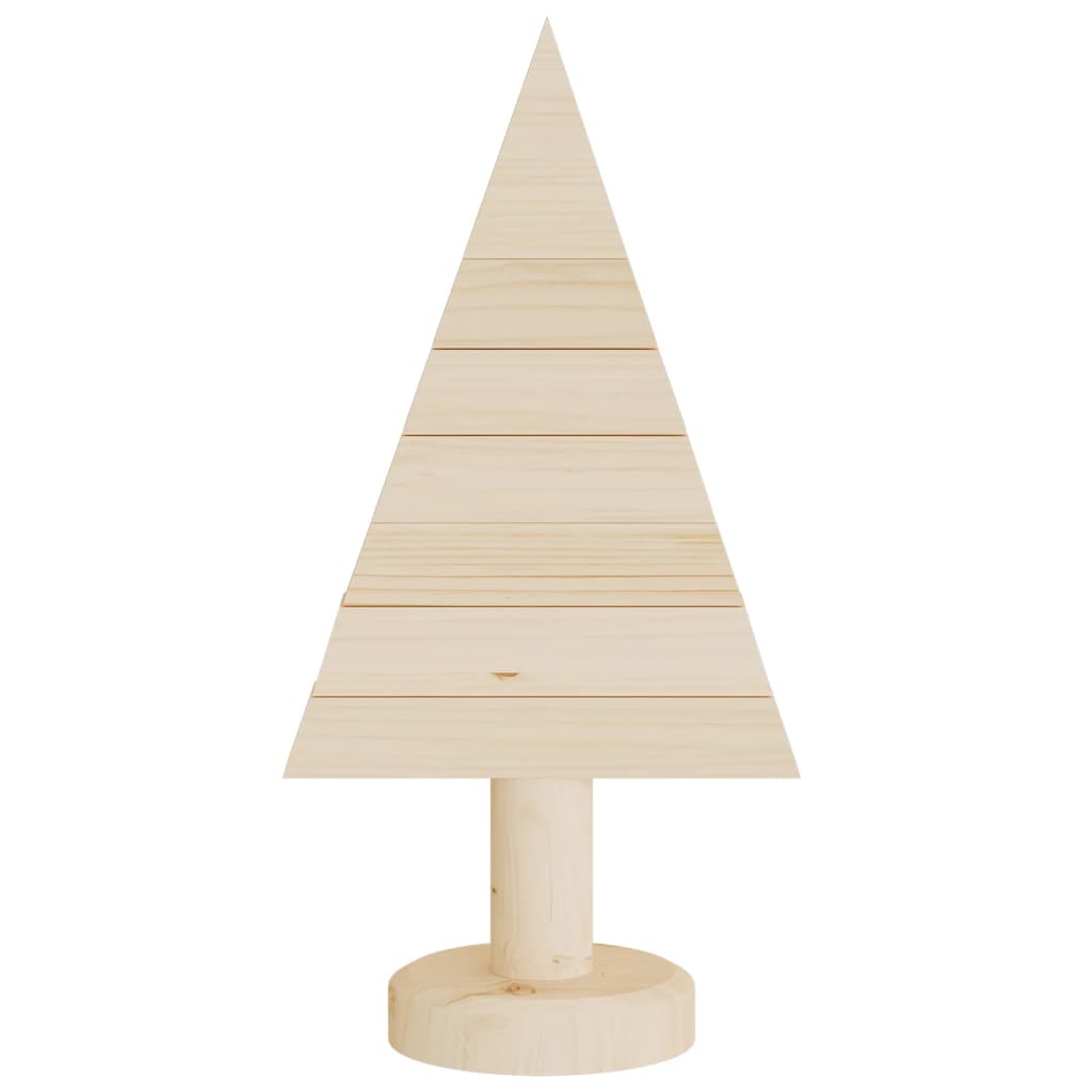 Árvores de natal decorativas 2pcs 30 cm madeira de pinho maciça