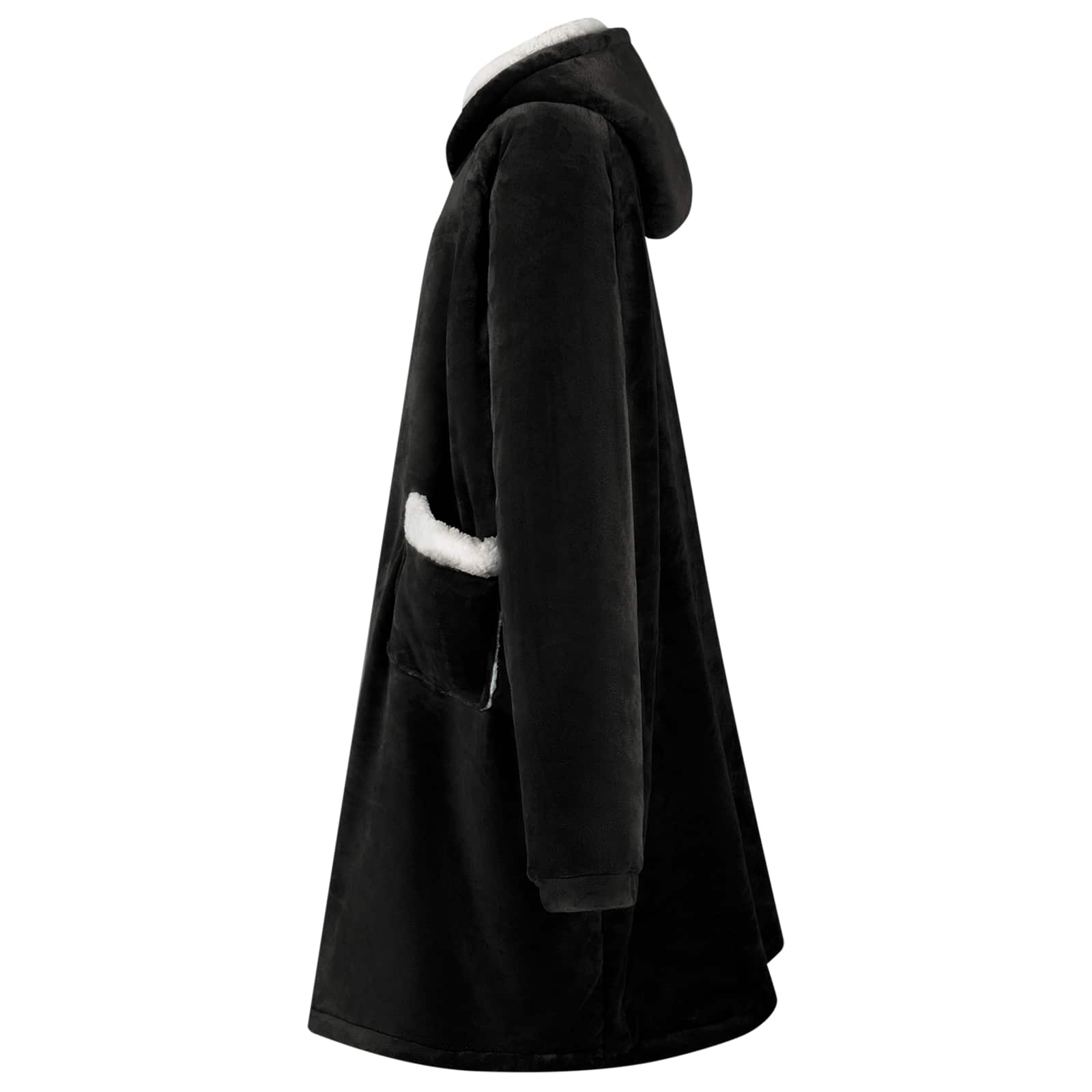 Sweatshirt manta preto m fleece e flanela