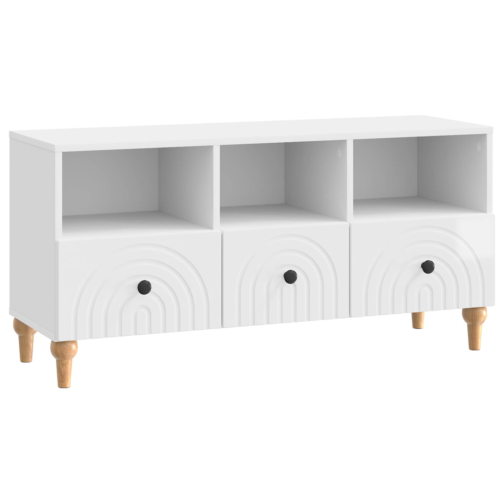Gabinete para TV branco alto brilho 102 x 34,5 x 50 cm