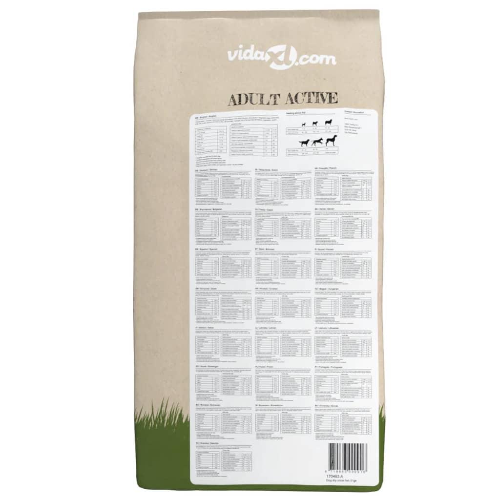Ração premium para cães adult active chicken & fish 15 kg