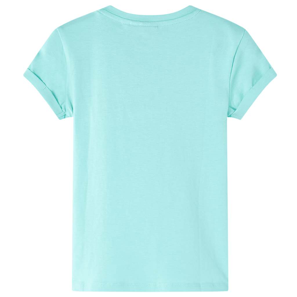 T-shirt infantil menta-claro 128