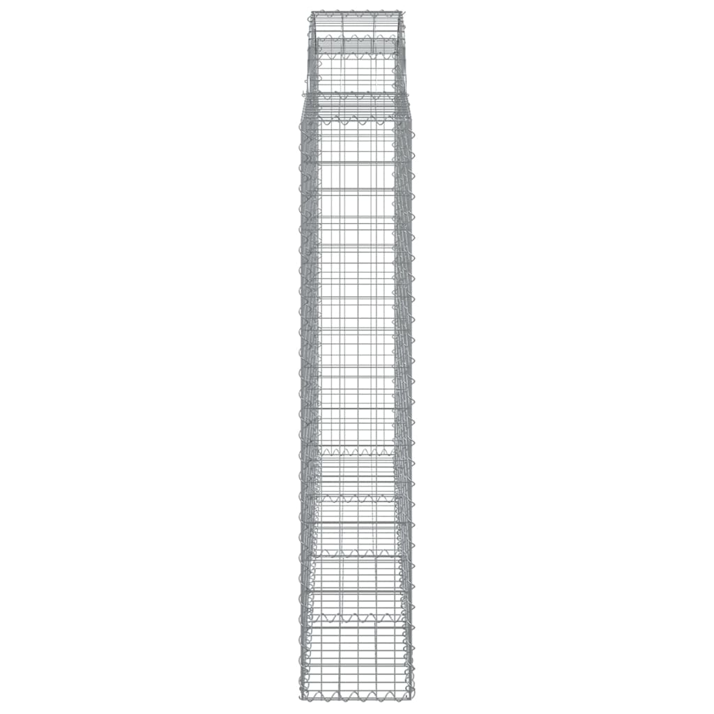 Cesto gabião arqueado 200x30x160/180 cm ferro galvanizado