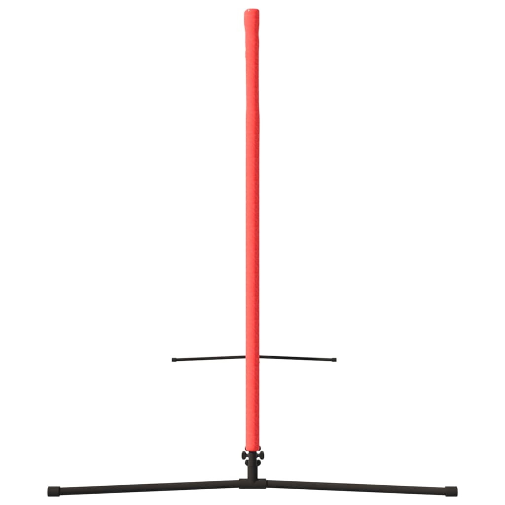 Rede de ténis 300x100x87 cm poliéster preto e vermelho