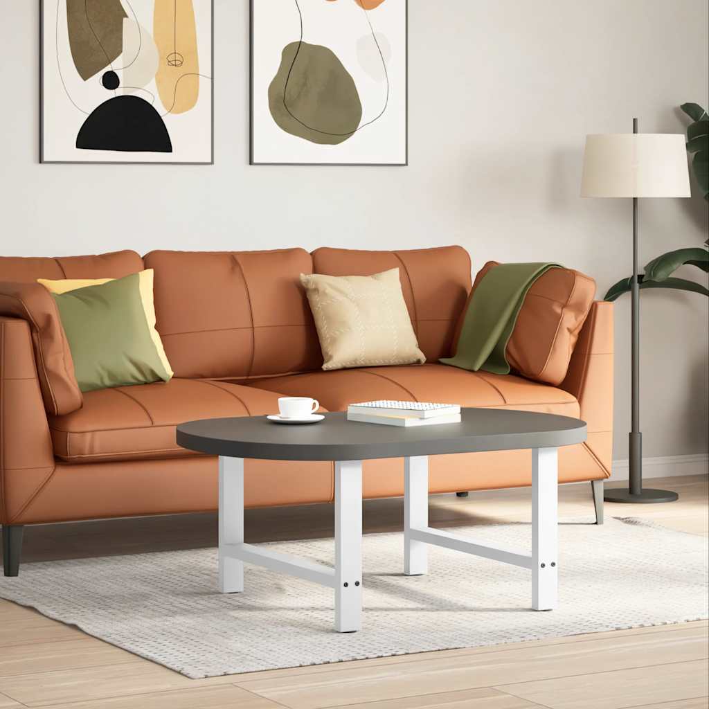 Pés para mesa de centro , brancos, 2 peças, 70x (42-43) cm, aço