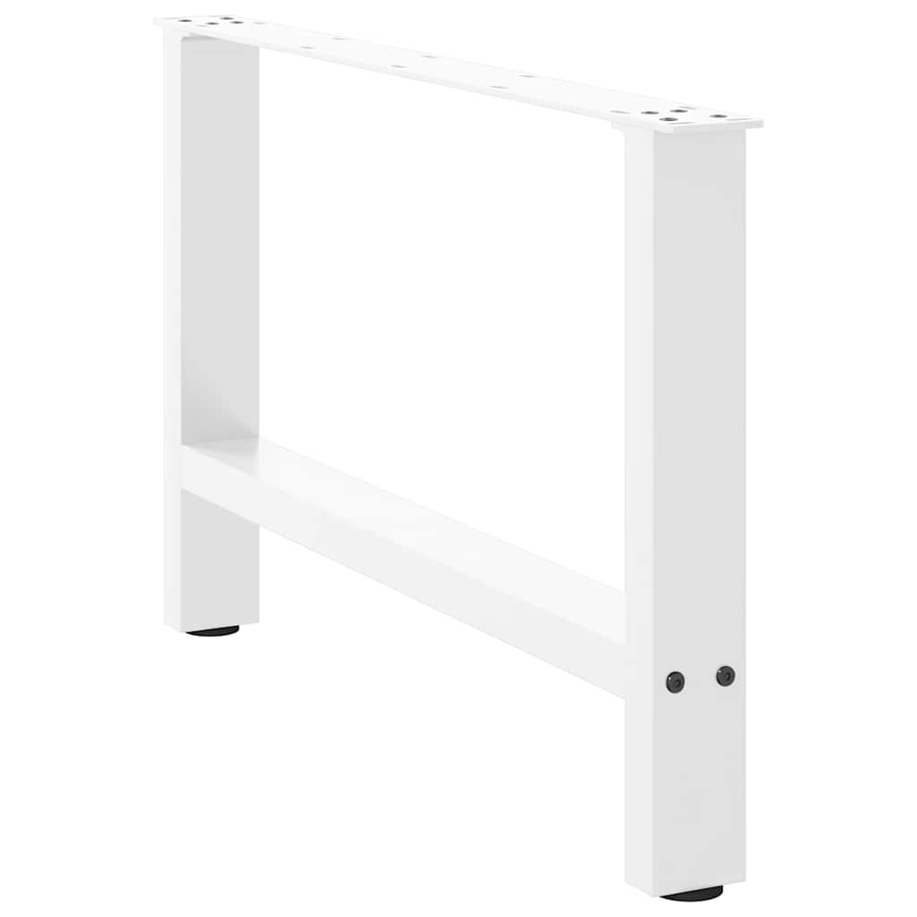 Pés para mesa de centro , brancos, 2 peças, 70x (42-43) cm, aço