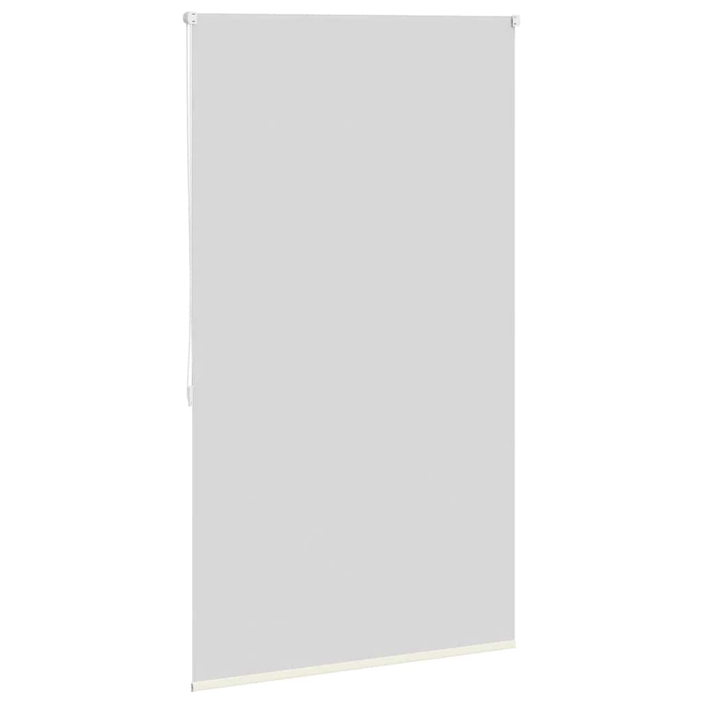 Cortina de rolo blackout 84,4x175 cm, largura do tecido 80 cm, branco-creme