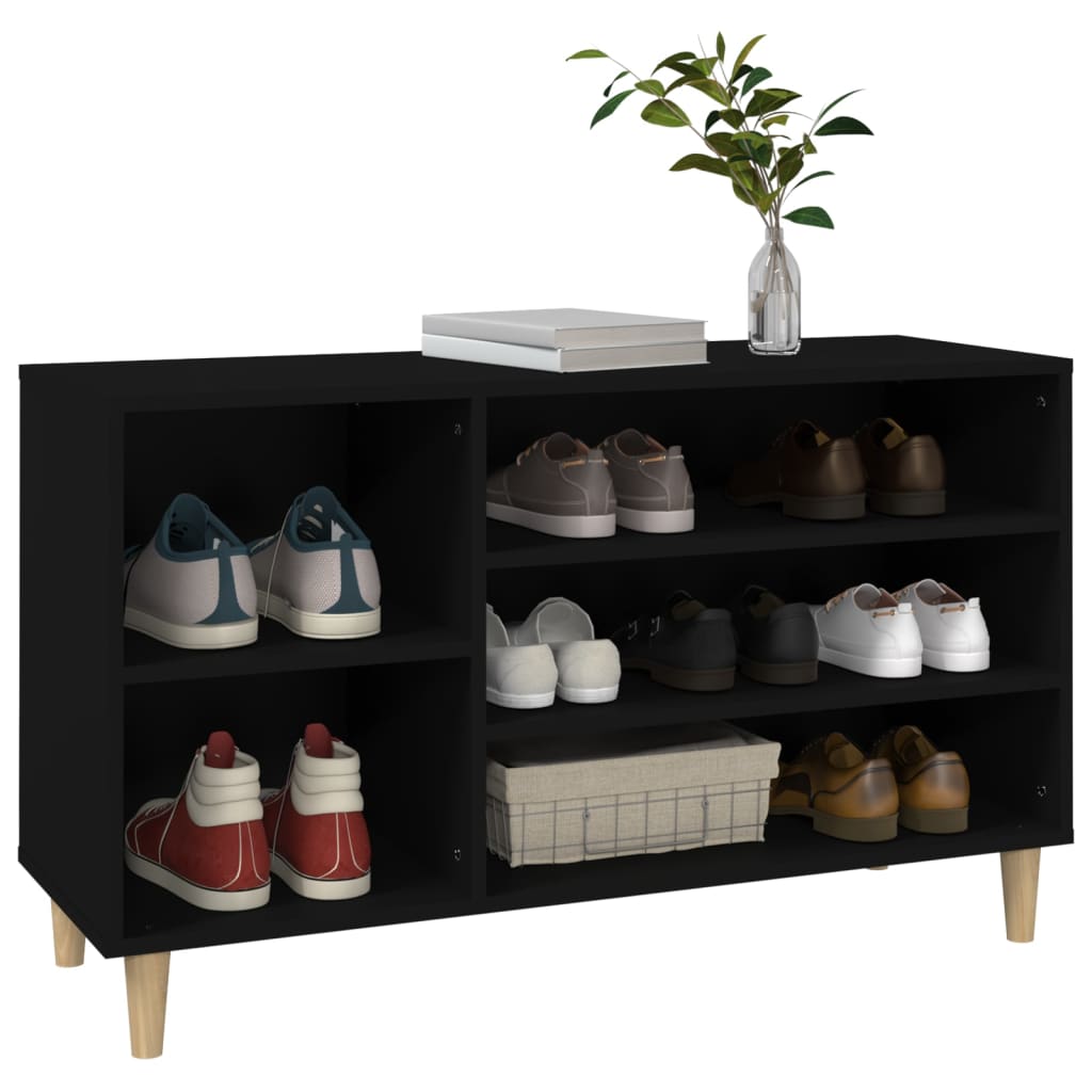 Sapateira 102x36x60 cm derivados de madeira preto