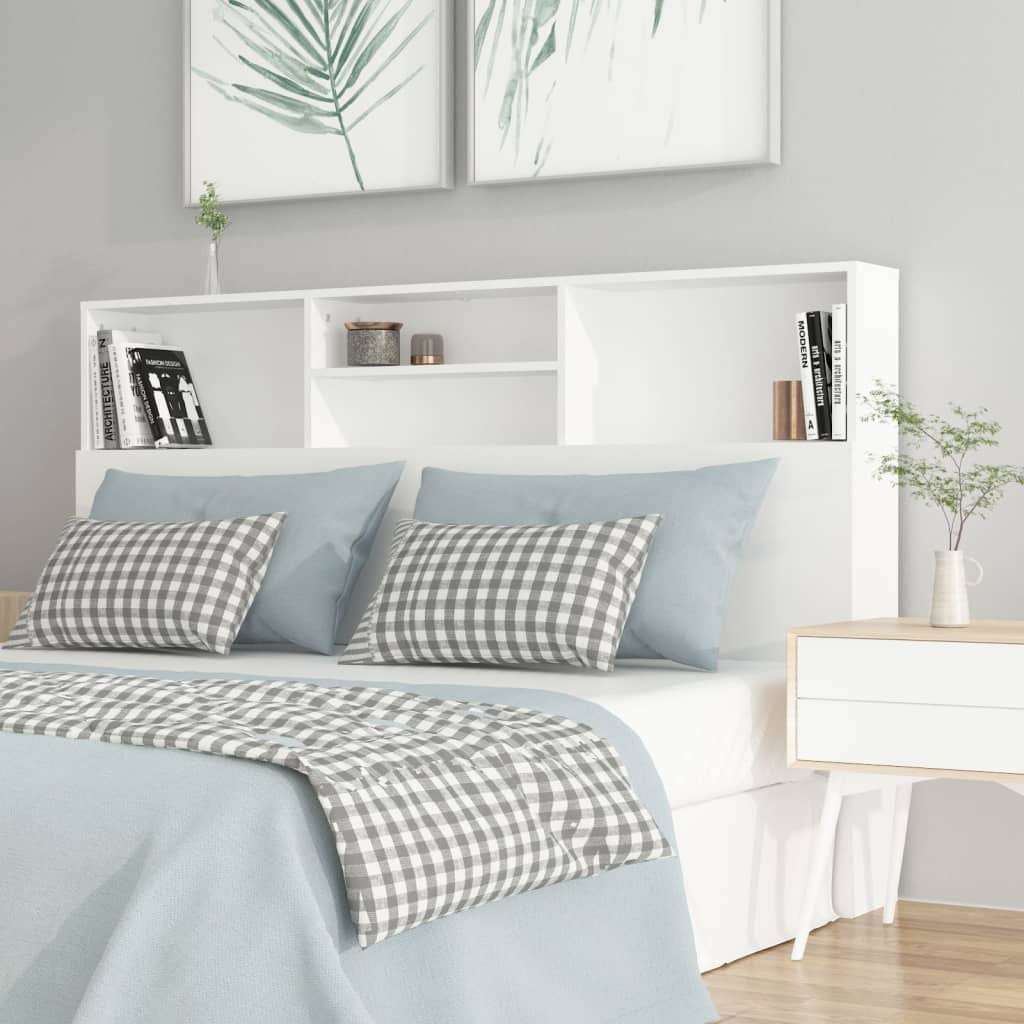 Armário de cabeceira 160x19x103,5 cm branco