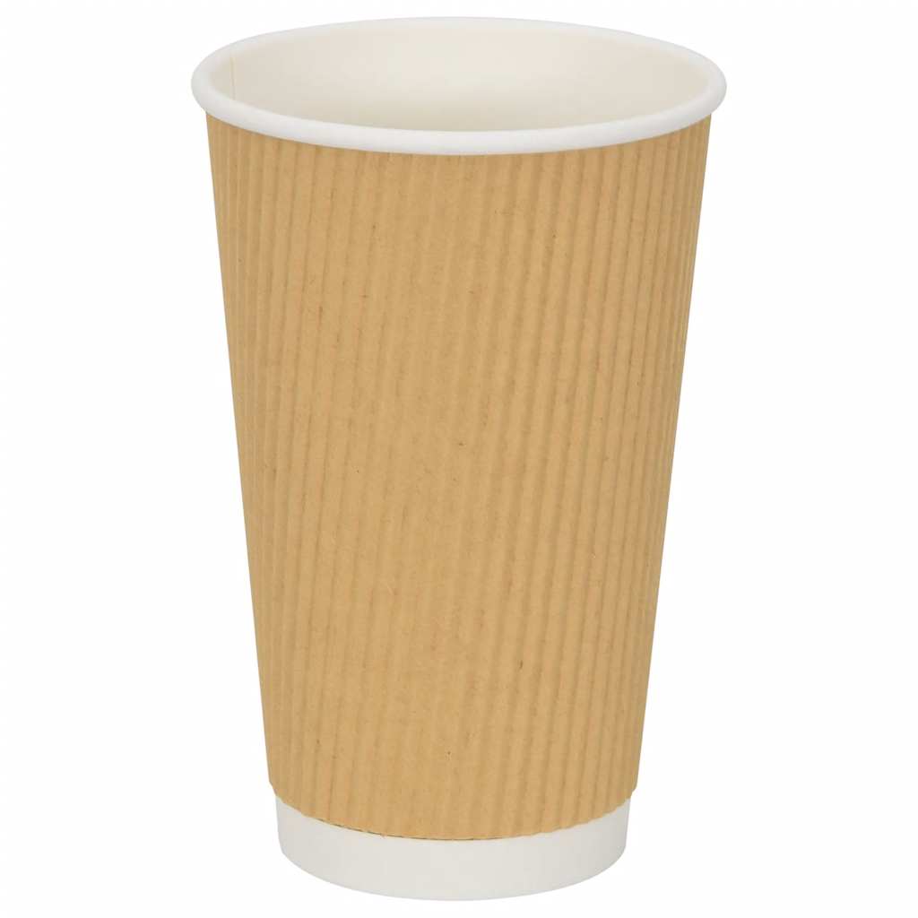 Copos de café de papel com tampas 1000 pcs 16oz 400ml