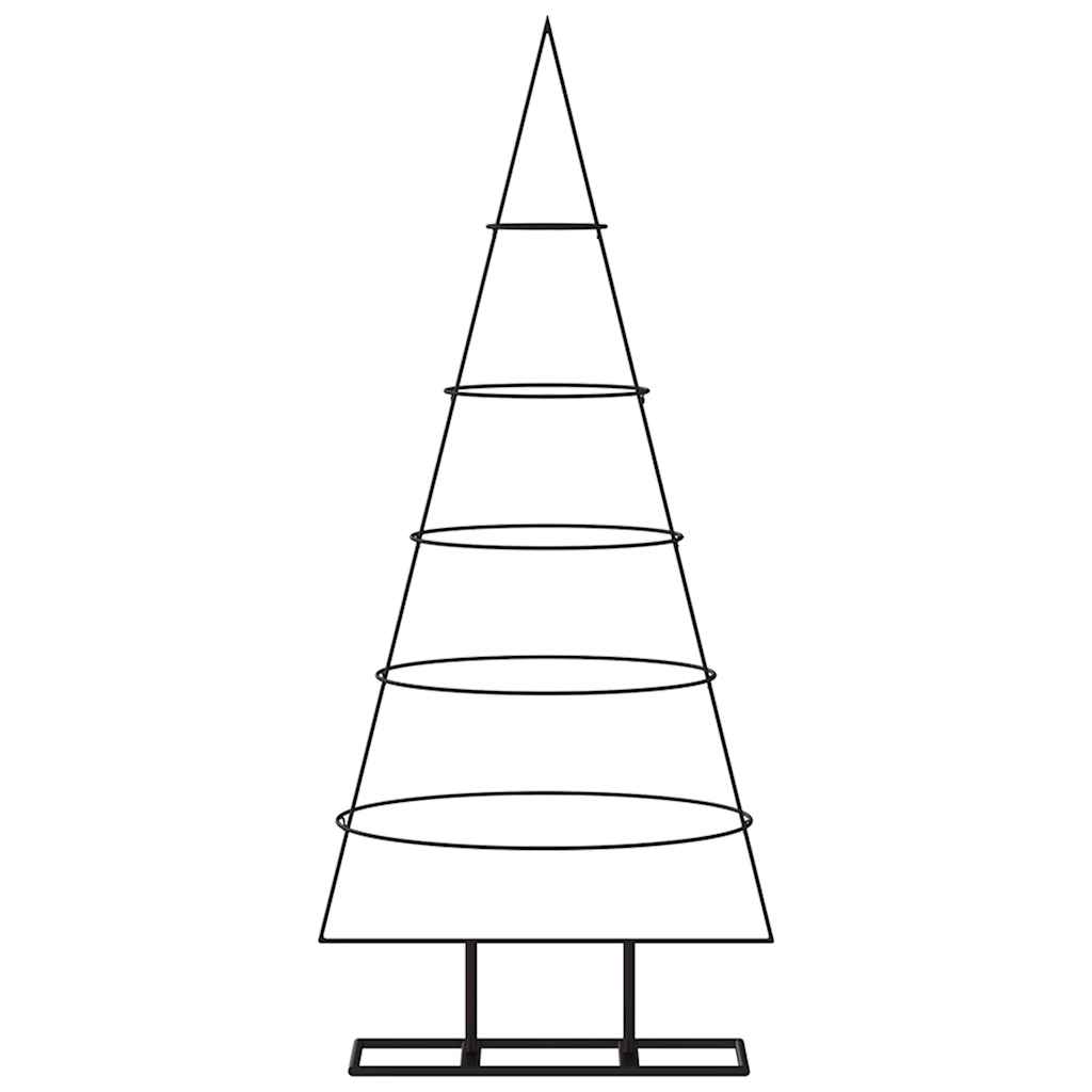 Árvore de natal para decoração 125 cm metal preto