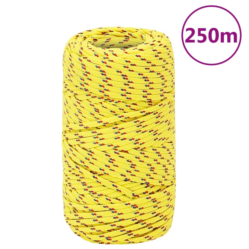 Corda de barco 2 mm 250 m polipropileno amarelo