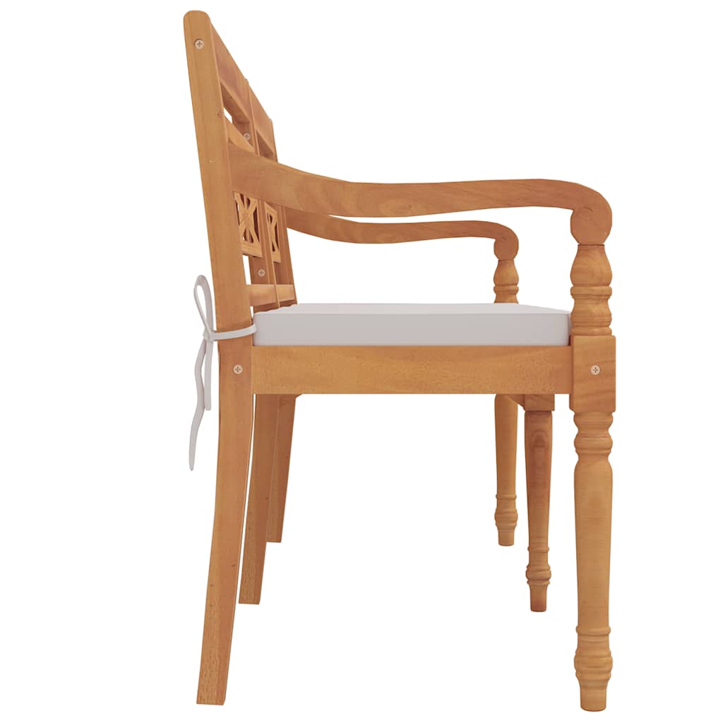 Banco batavia c/ almofadão 150 cm madeira teca maciça