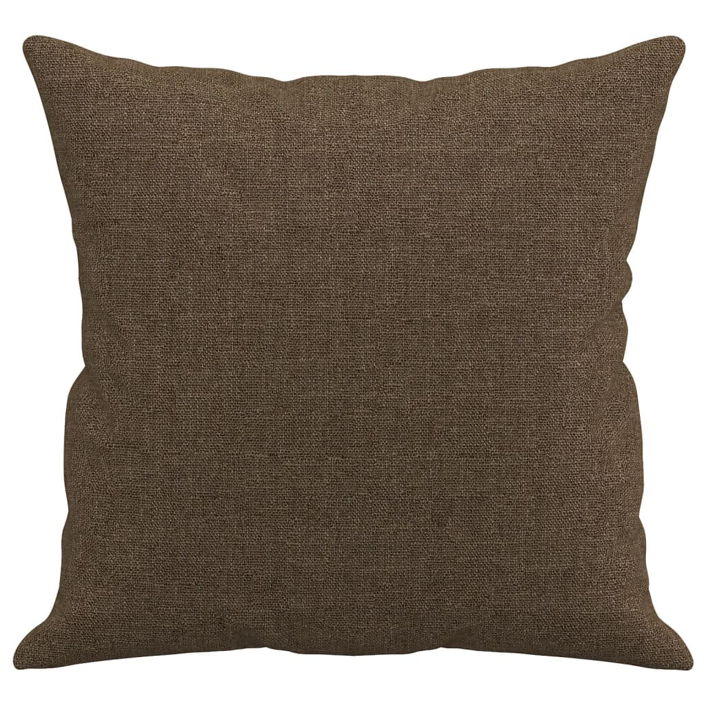 Almofadas decorativas 2 pcs 40x40 cm tecido castanho
