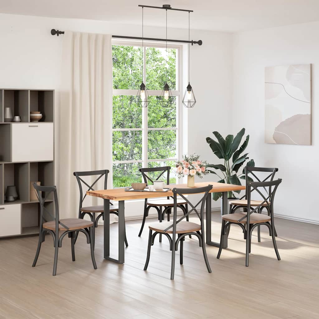 Pés de mesa de console em forma de u, 2 peças, antracite, 38x(72-73) cm, aço