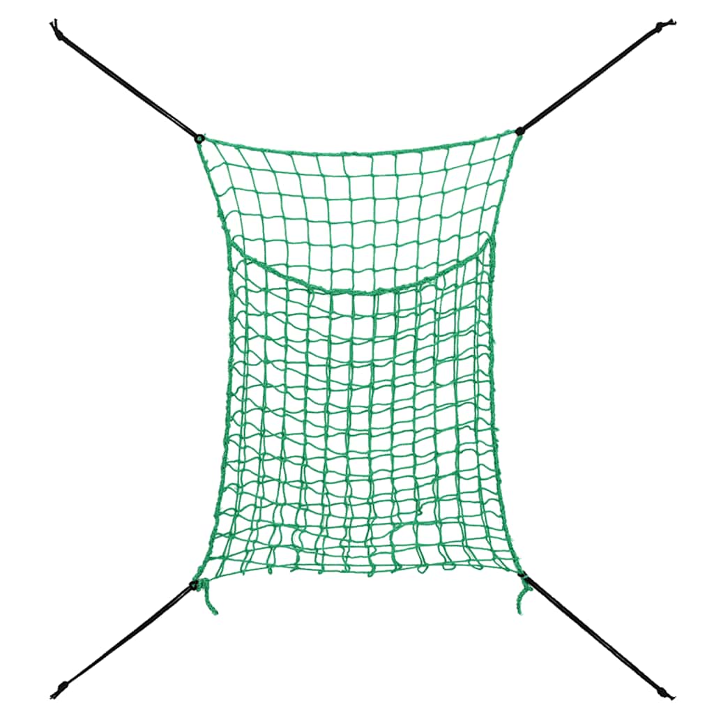 Redes para feno 2 pcs retangular 90x60 cm PP verde