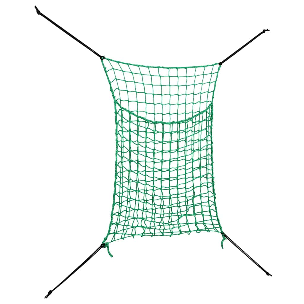 Redes para feno 2 pcs retangular 90x60 cm PP verde