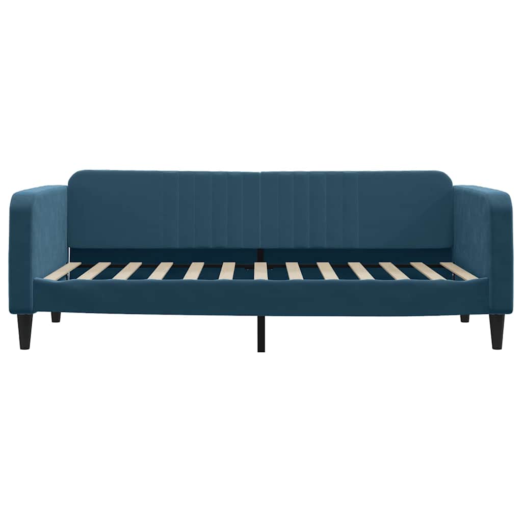 Sofá-cama 90x200 cm veludo azul