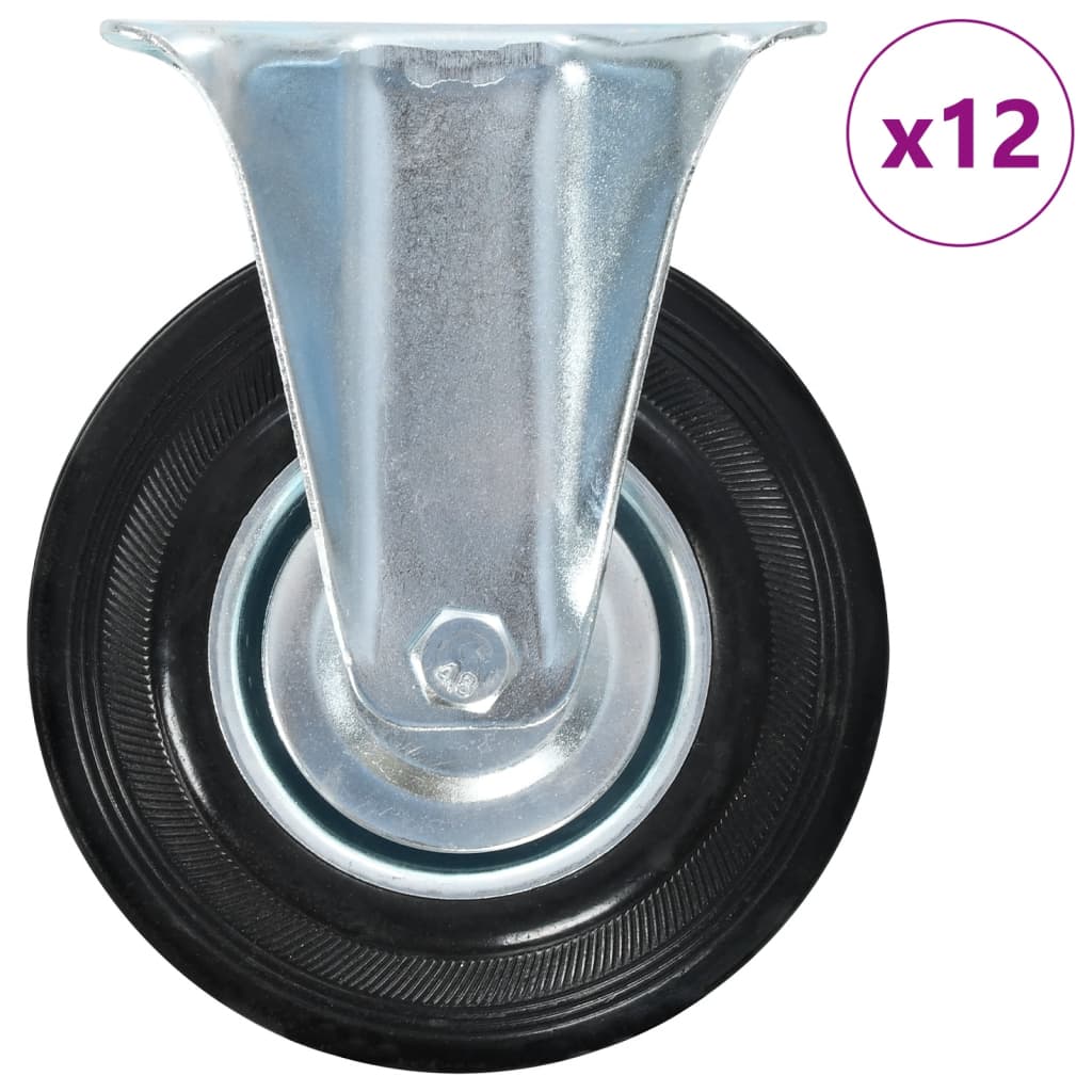 12 Pcs fixed casters 125 mm
