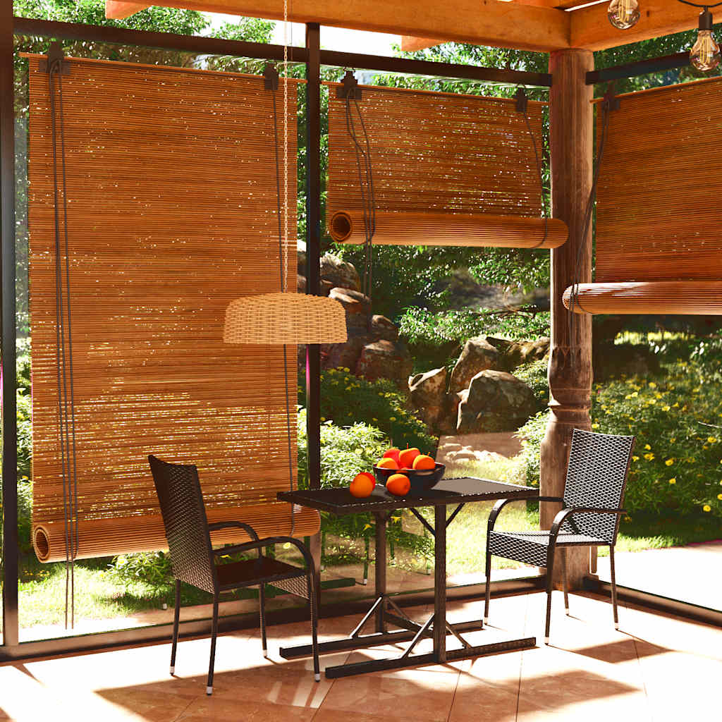 3 Pcs conjunto de jantar para jardim preto