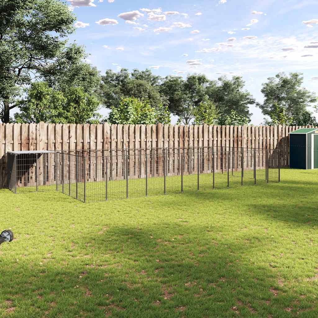 Canil 22,99 m² aço preto