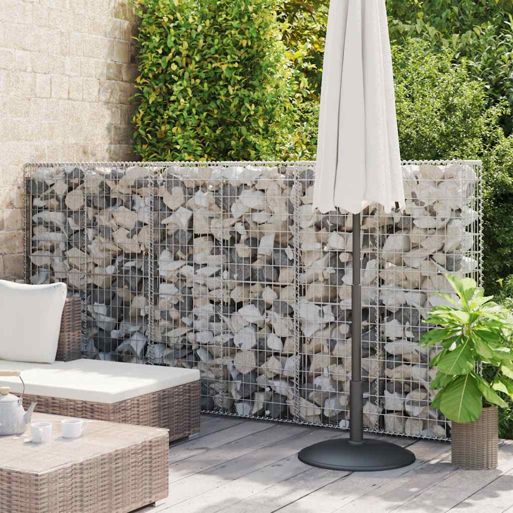 Muro gabião com tampas aço galvanizado 300x50x150 cm