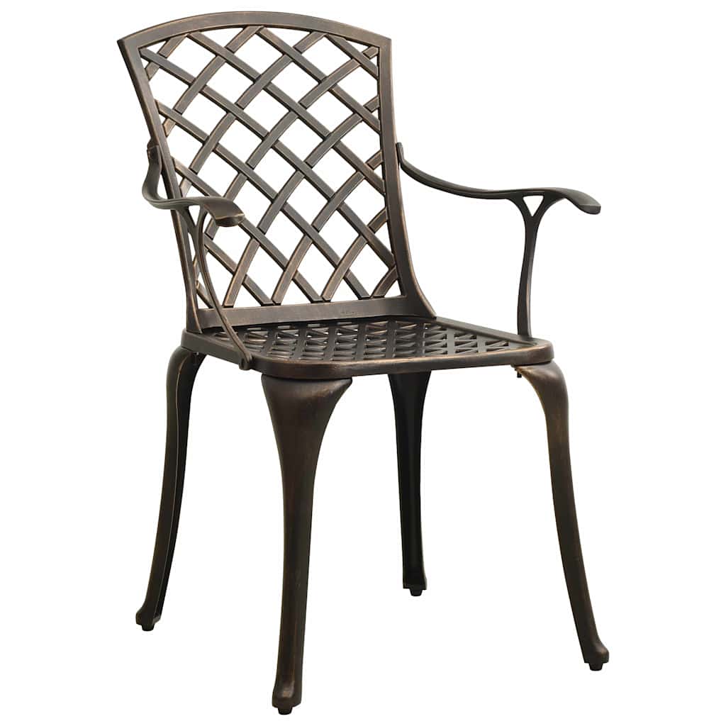 3 Pcs conjunto bistrô alumínio fundido bronze