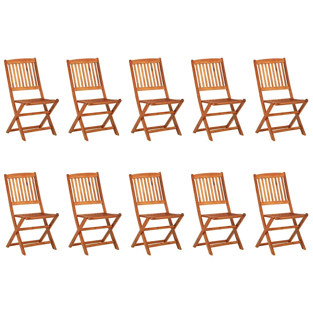 11 Pcs conjunto de jantar para jardim 220x90x75cm acácia maciça