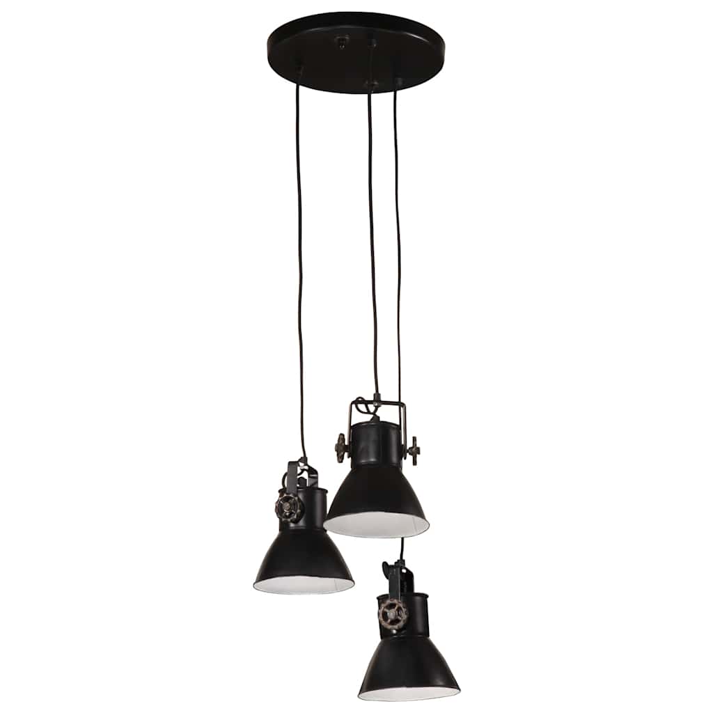 Candeeiro suspenso 25 w 30x30x100 cm e27 preto