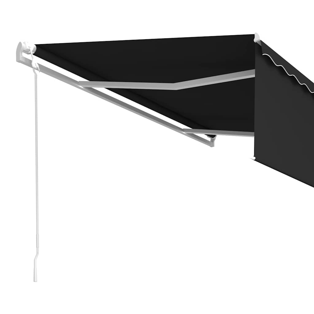 Toldo retrátil automático com estore 5x3 m antracite