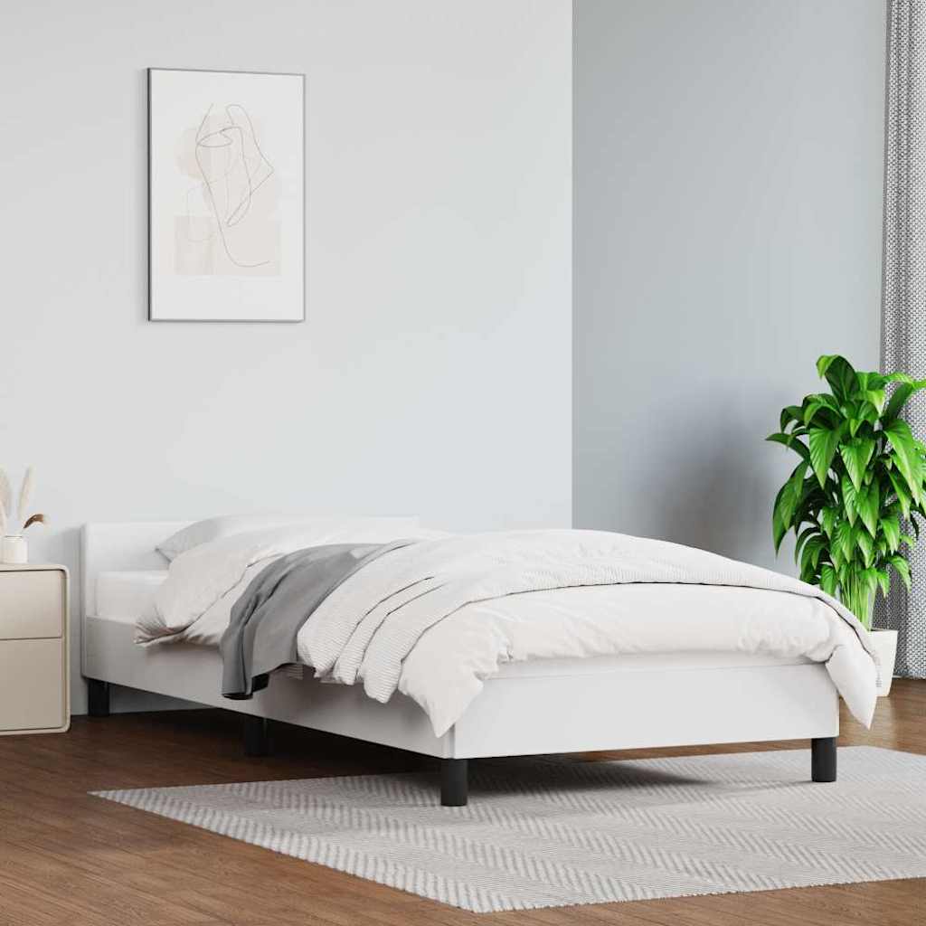 Estrutura cama c/ cabeceira sem colchão 90x190 cm branco