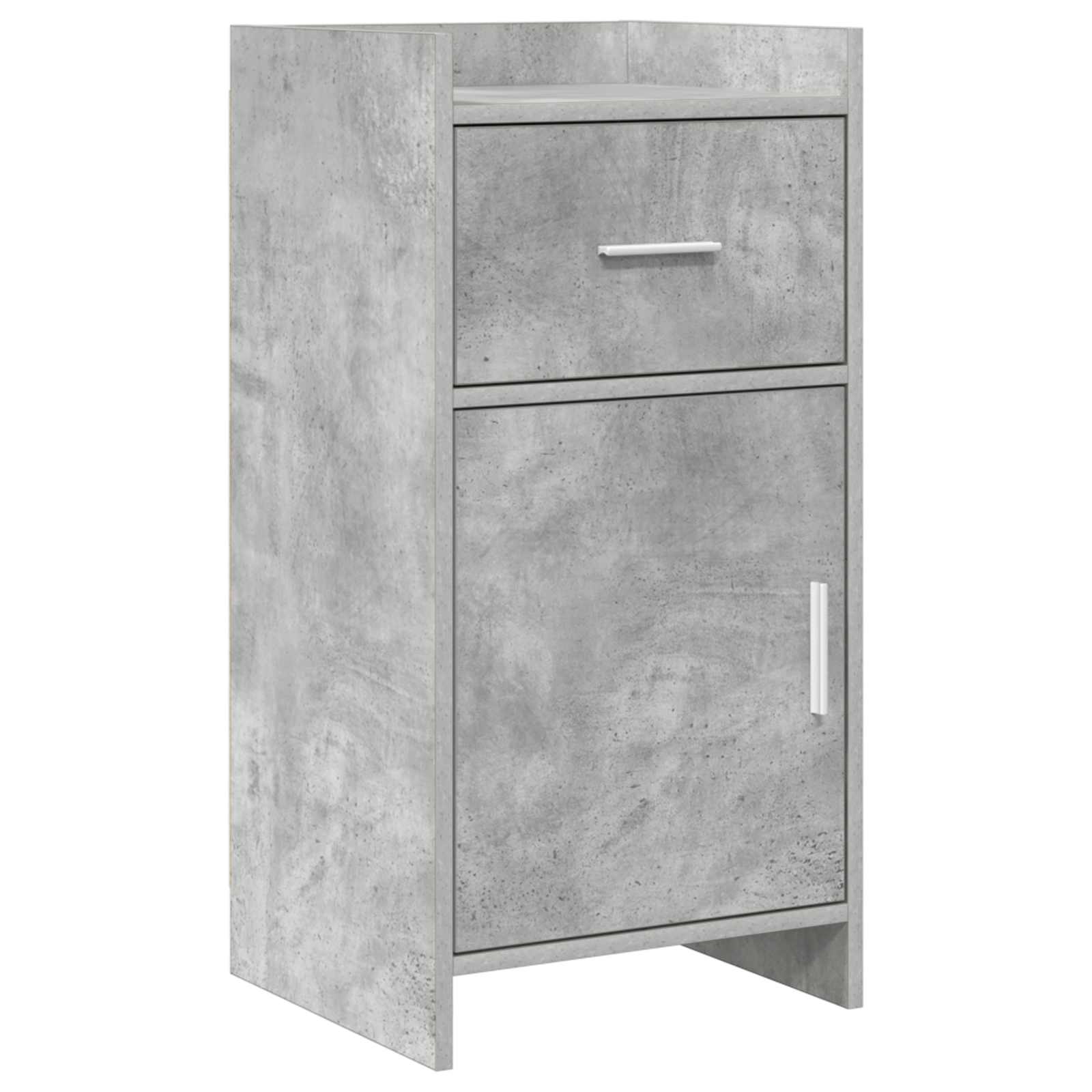 Buffet cinzento cimento 40 x 36 x 80 cm derivados de madeira