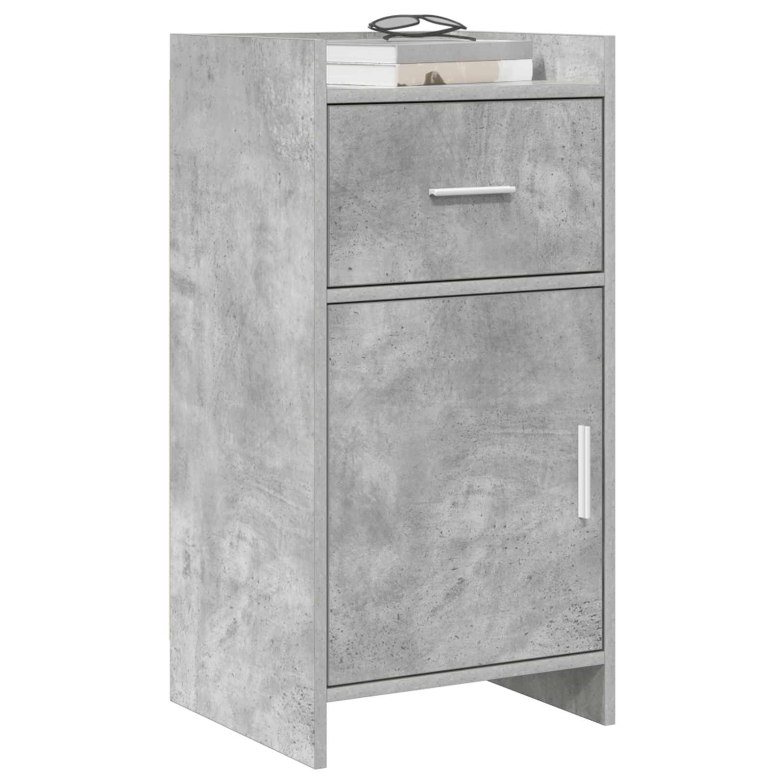 Buffet cinzento cimento 40 x 36 x 80 cm derivados de madeira