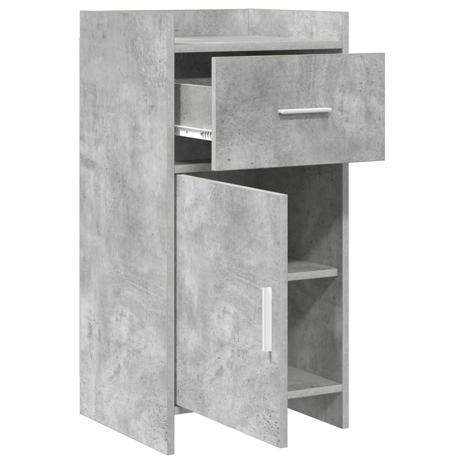 Buffet cinzento cimento 40 x 36 x 80 cm derivados de madeira