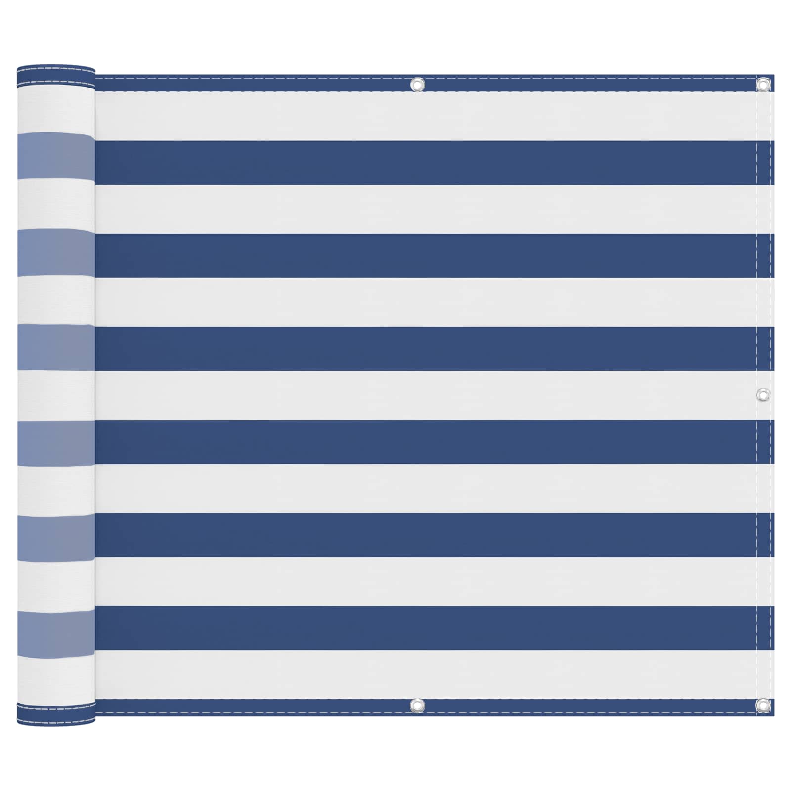 Tela de varanda azul e branco 100 x 400 cm tecido oxford