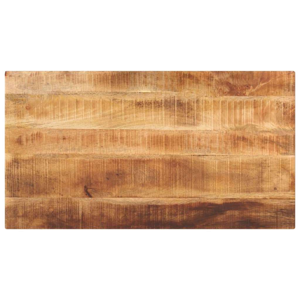 Tampo de mesa retangular 110x70x2,5 cm mangueira áspera maciça