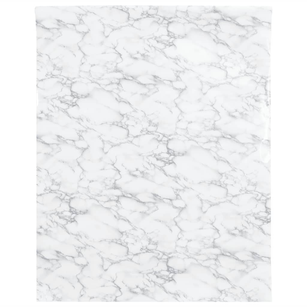 Autocolantes para móveis 90x500 cm PVC branco mármore