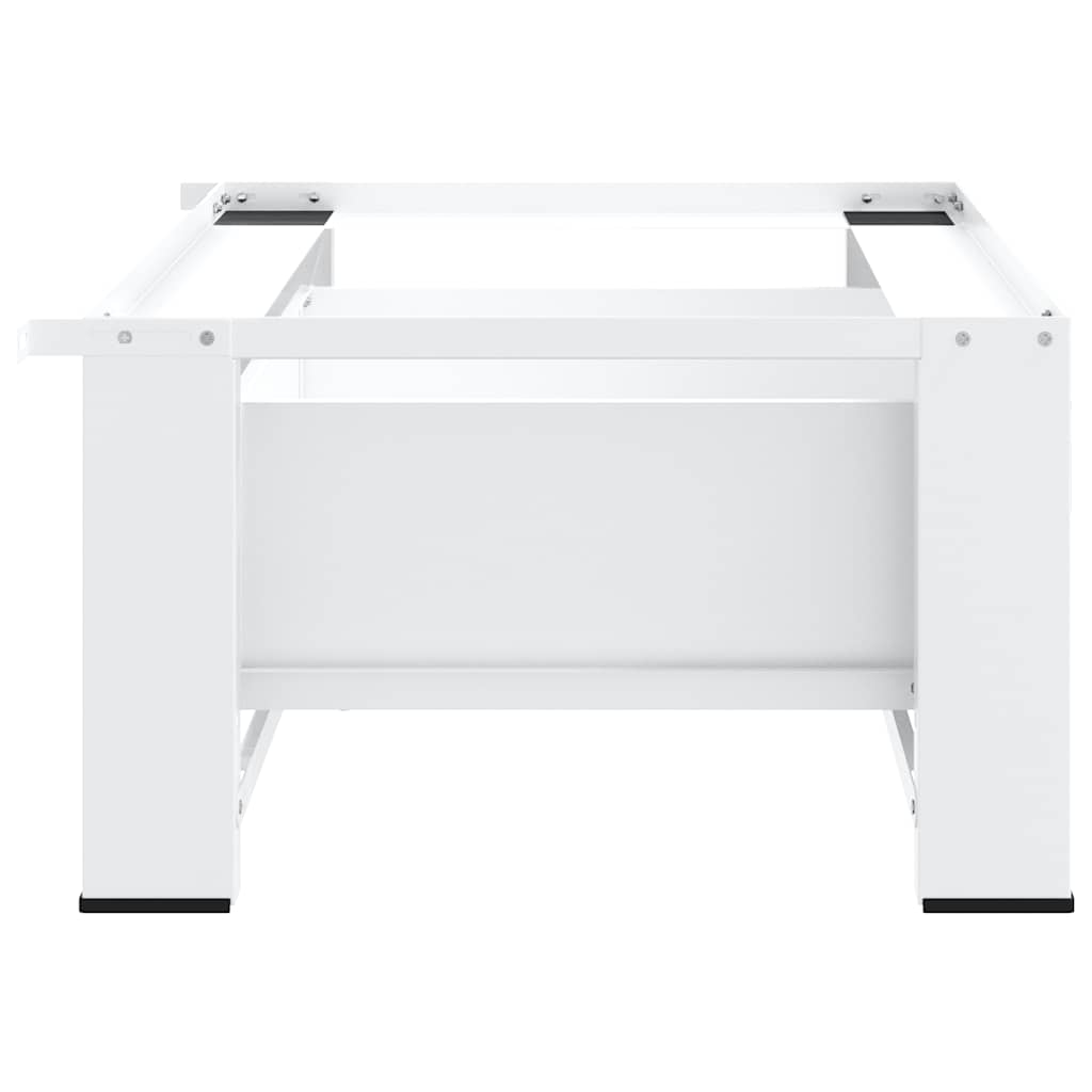 Suporte para máquina de lavar roupa com gaveta branco
