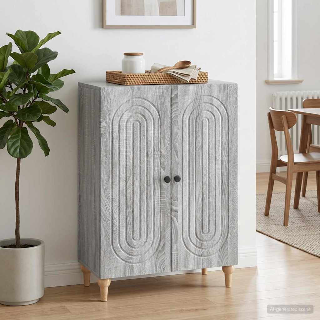 Buffet sonoma cinzento 66 x 34,5 x 90 cm derivados de madeira