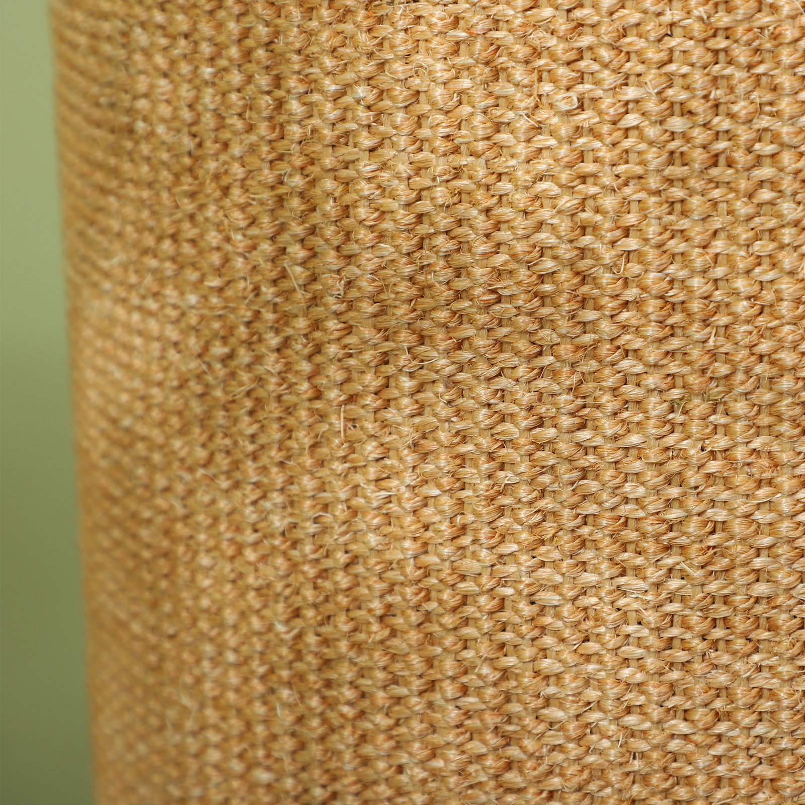 Barril arranhador para gatos de 2 andares arranhador para gatos com 2 cavernas e cobertura de sisal ø35x60 cm marrom