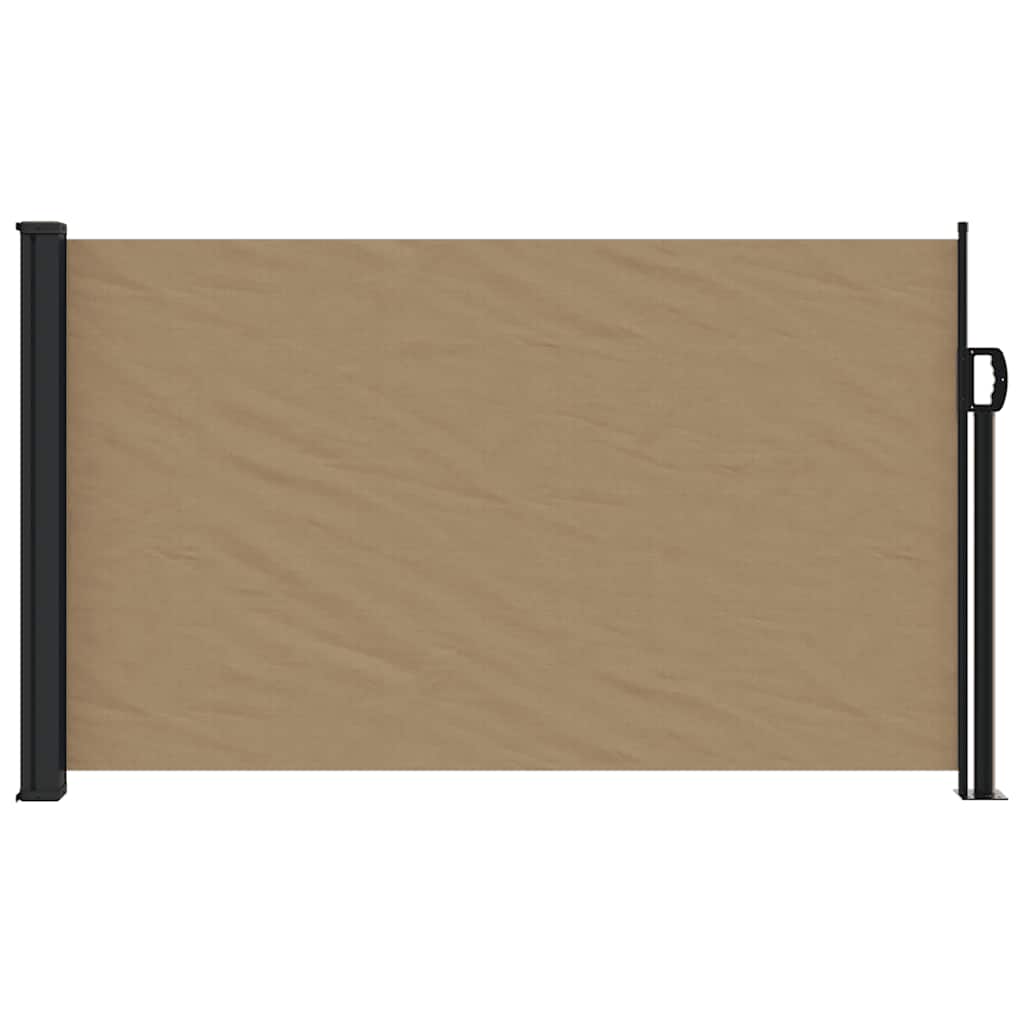 Toldo lateral retrátil 117x300 cm cinzento-acastanhado