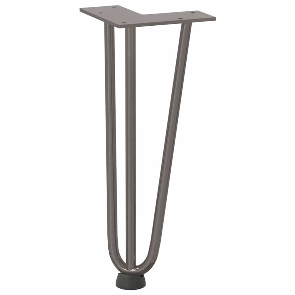 Pernas de grampo para mesa de centro 4 peças aço natural 30 cm aço maciço