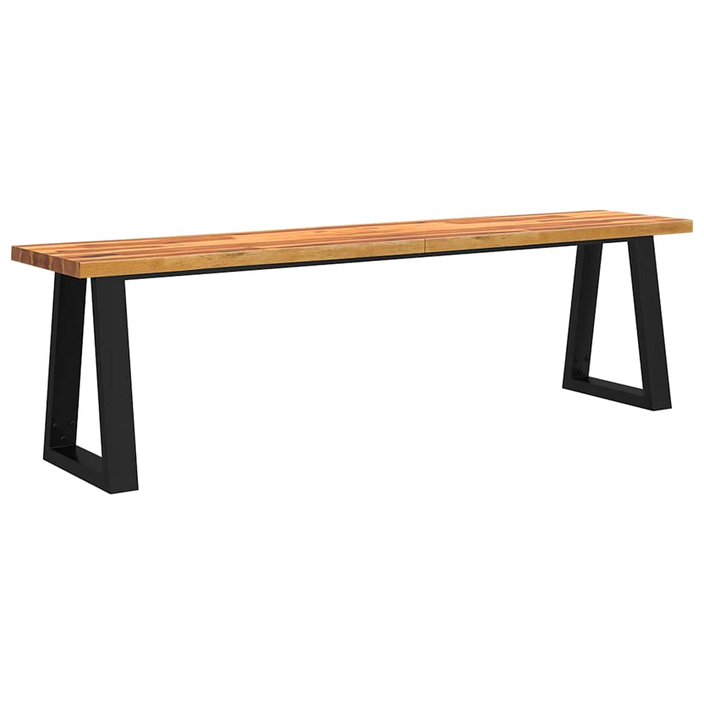 3 Pcs conjunto de jantar c/ bordas vivas acácia maciça