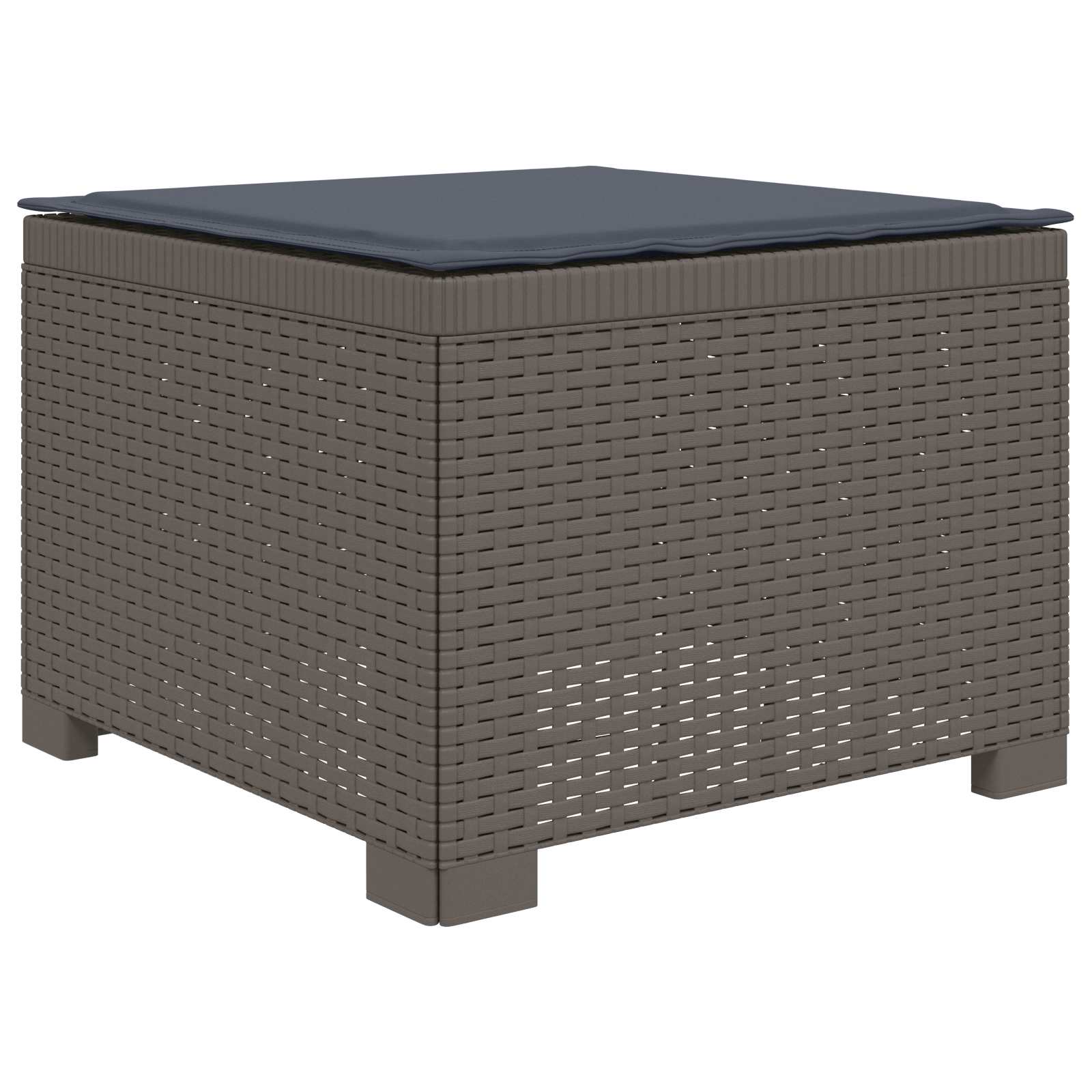Sofá de jardim 1 lugar com almofada look rattan PP