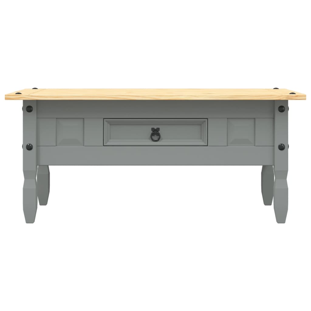 Mesa de centro corona pinho mexicano 100x55x44 cm cinzento