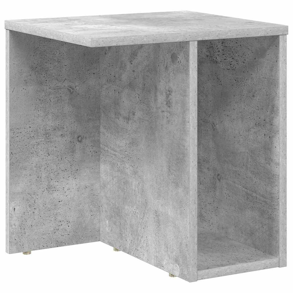 Mesa de apoio cinzento 37 x 32 x 40 cm derivados de madeira
