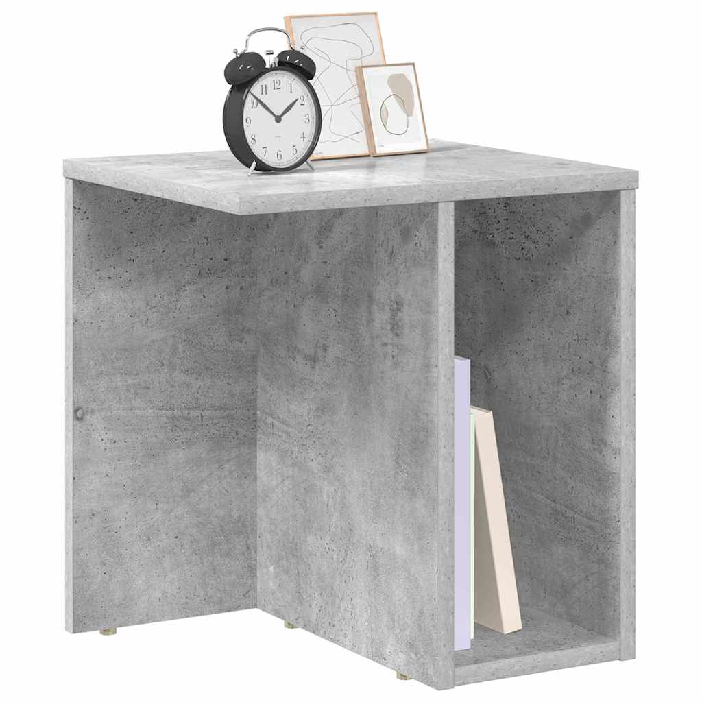 Mesa de apoio cinzento 37 x 32 x 40 cm derivados de madeira